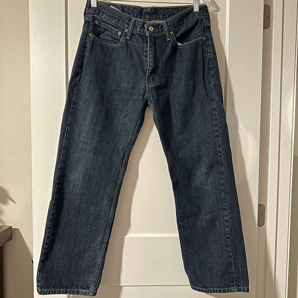 Levi's Dark Blue Straight Jeans